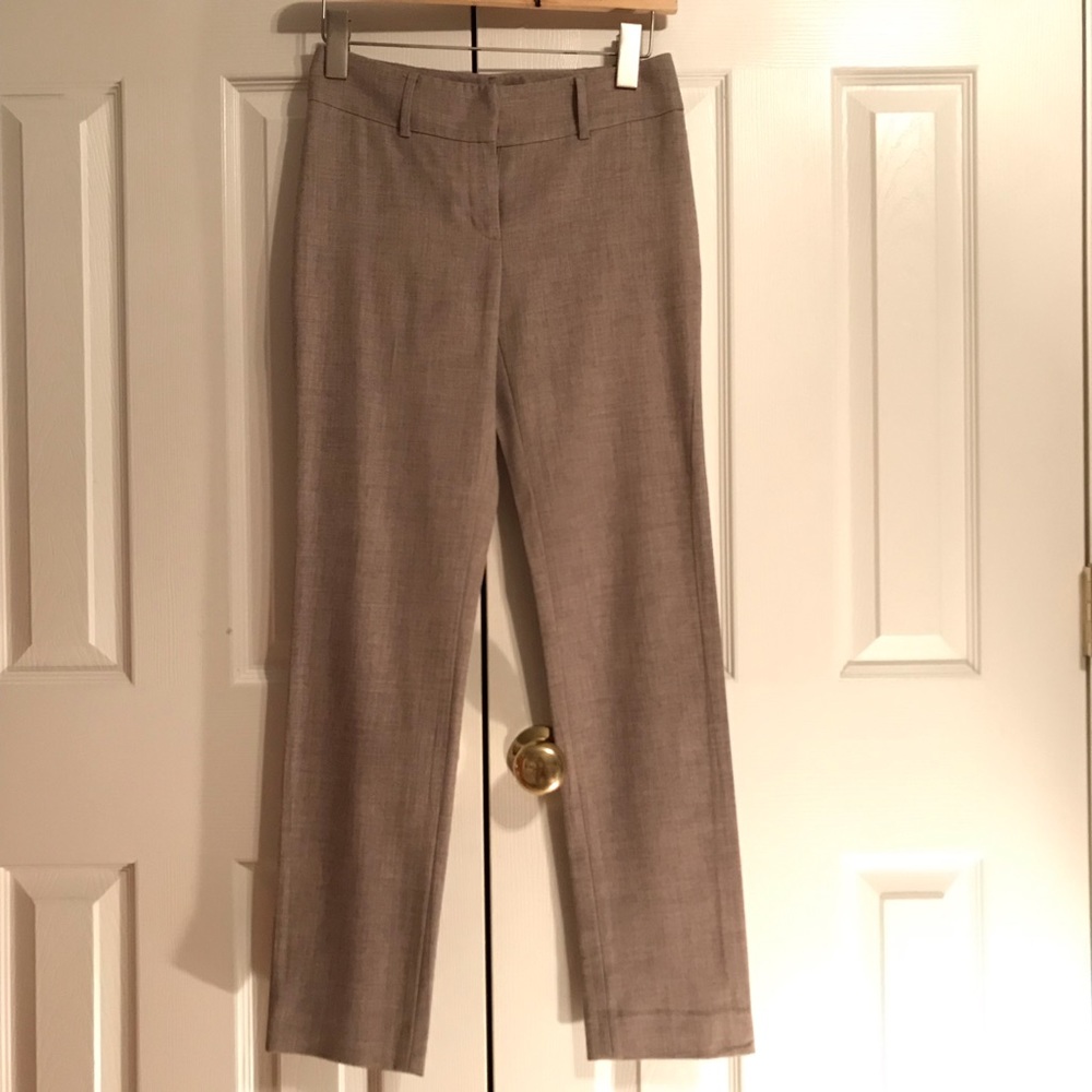Antonio Melanie Oatmeal Dress Pants w/ Belt Loops